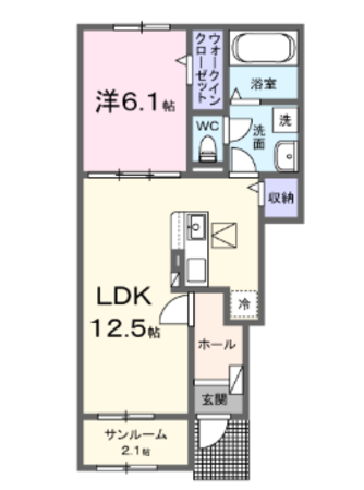 シャルム朝来の物件間取画像